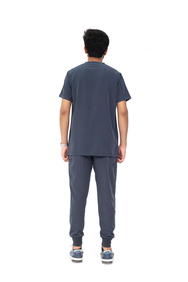 Men V Neck Stretch With Jogger Pant