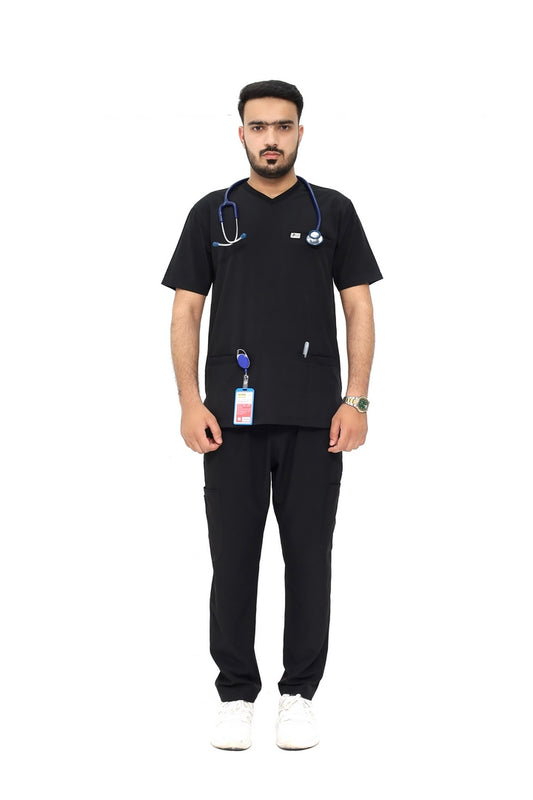 Men V Neck Top & Straight Trouser Stretchable.