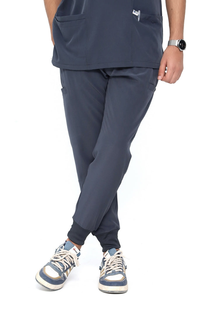 Men V Neck Stretch With Jogger Pant