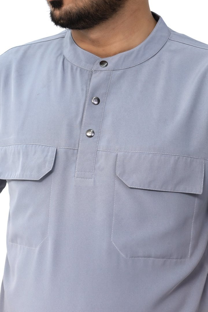 Flate Neck Medical Scrubs - Image 2