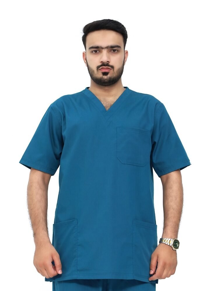 Men Basic V Neck Scrubs